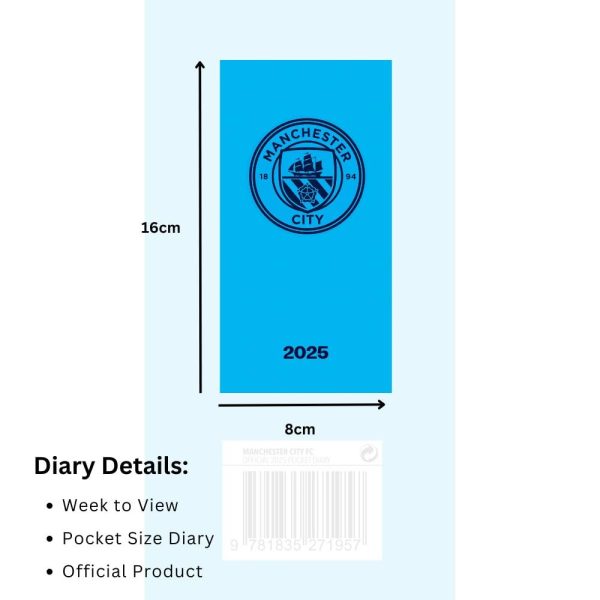 Manchester City FC Slim Diary 2025 - Image 3