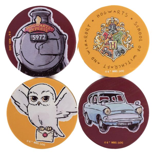 Harry Potter 4pk Eraser Set - Image 2