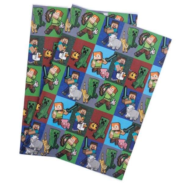 Minecraft Characters Gift Wrap - Image 2