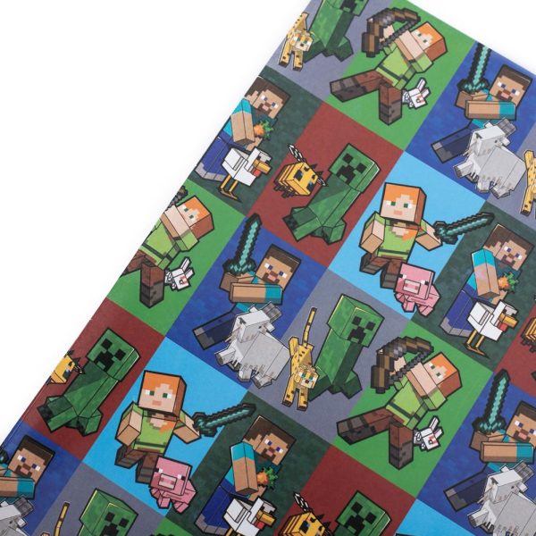 Minecraft Characters Gift Wrap - Image 4