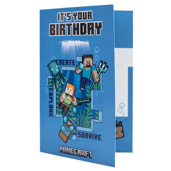 Minecraft Birthday Card - Image 2