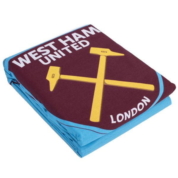 West Ham United FC Colour Split King Duvet Set - Image 3