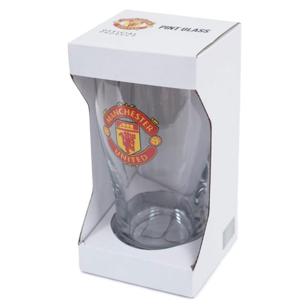 Manchester United FC Tulip Pint Glass - Image 3