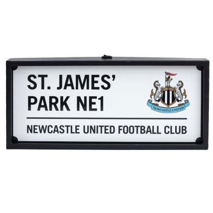 Newcastle United FC Metal LED Street Sign - Image 2