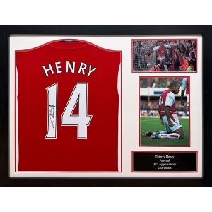 Arsenal FC Henry Signed Shirt (Framed)