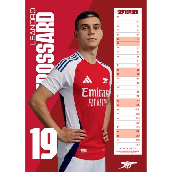 Arsenal FC A3 Calendar 2025 - Image 3
