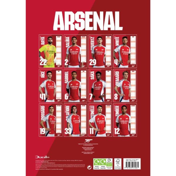 Arsenal FC A3 Calendar 2025 - Image 4