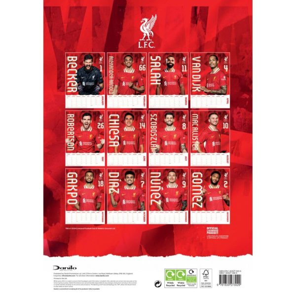 Liverpool FC A3 Calendar 2025 - Image 4