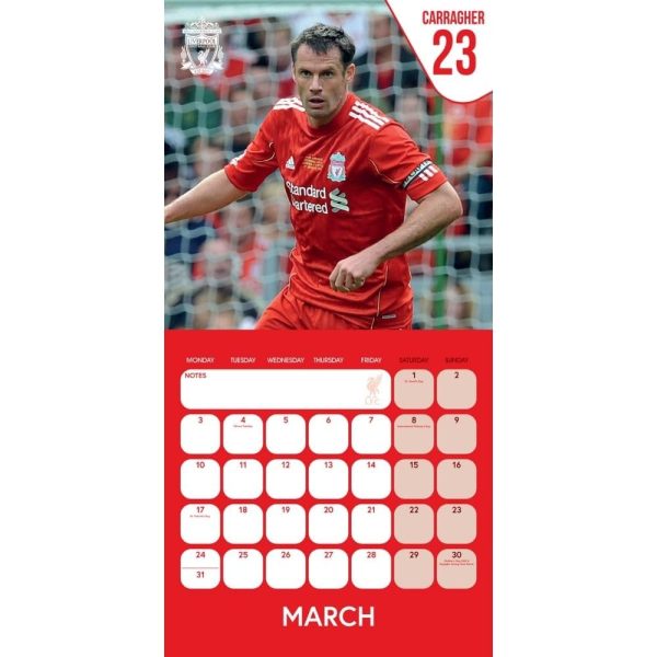 Liverpool FC Legends Square Calendar 2025 - Image 2