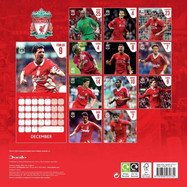 Liverpool FC Legends Square Calendar 2025 - Image 4
