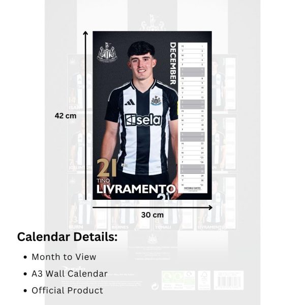 Newcastle United FC A3 Calendar 2025 - Image 5