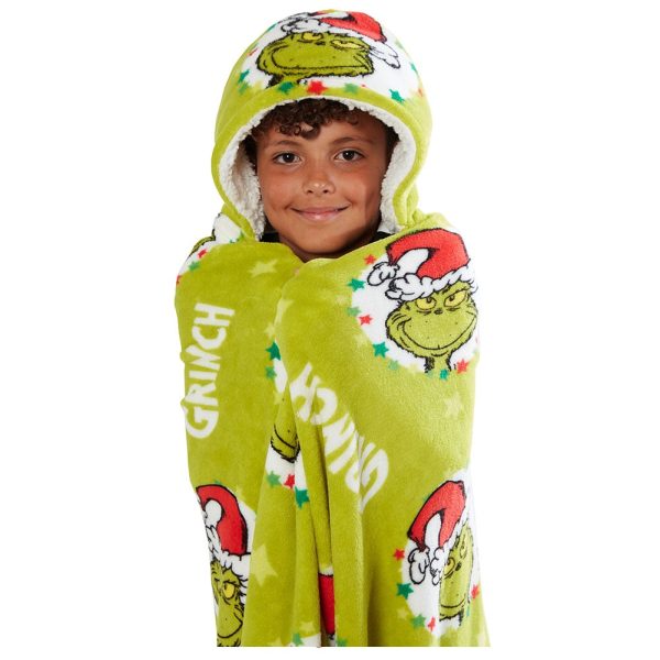 The Grinch Youths Hooded Blanket - Image 3