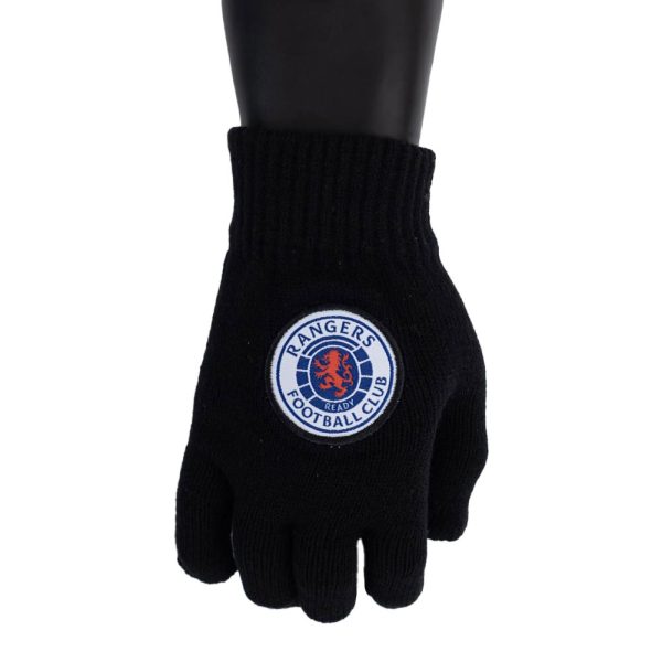 Rangers FC Knitted Gloves Junior - Image 2