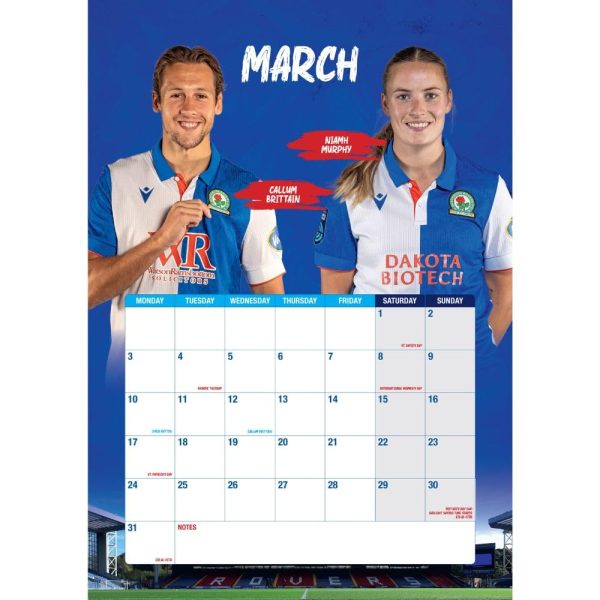 Blackburn Rovers FC A3 Calendar 2025 - Image 2
