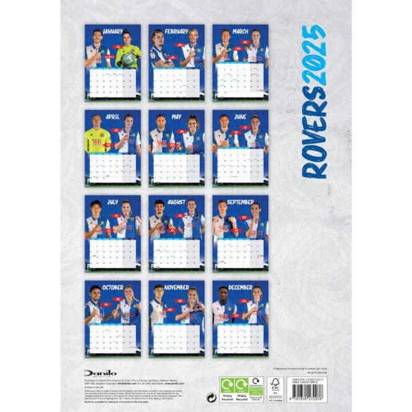 Blackburn Rovers FC A3 Calendar 2025 - Image 4