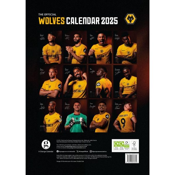 Wolverhampton Wanderers FC A3 Calendar 2025 - Image 3
