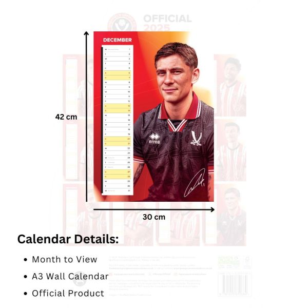 Sheffield United FC A3 Calendar 2025 - Image 5