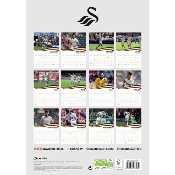 Swansea City AFC A3 Calendar 2025 - Image 4
