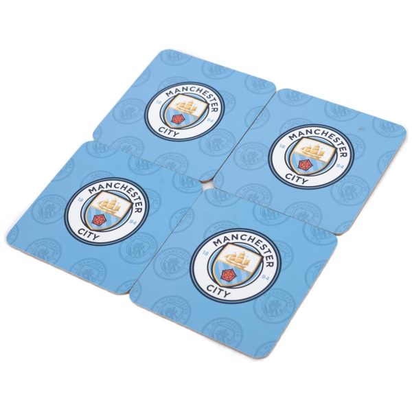 Manchester City FC 4pk Cork Coaster - Image 2