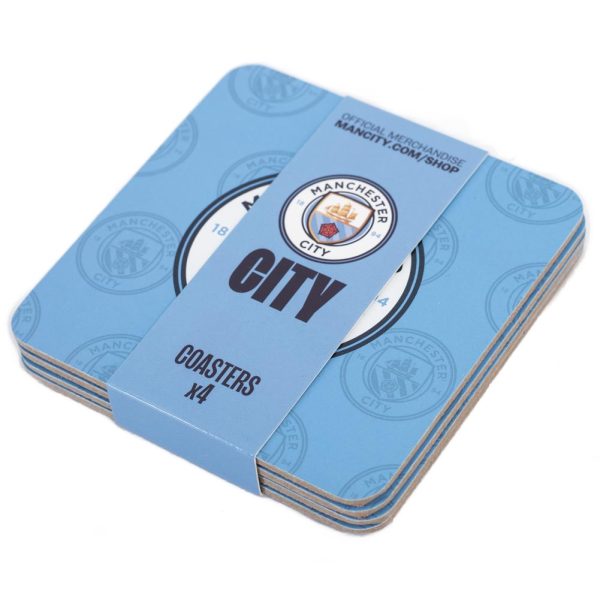 Manchester City FC 4pk Cork Coaster - Image 4