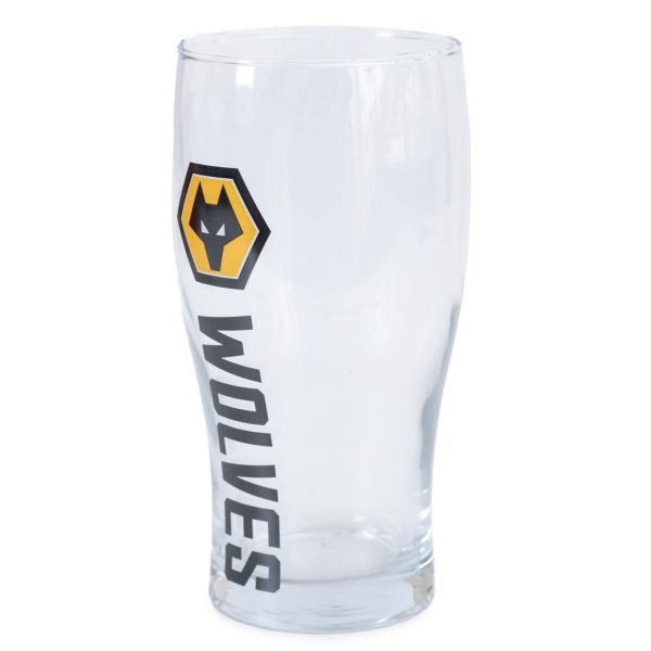 Wolverhampton Wanderers FC Tulip Pint Glass - Image 2