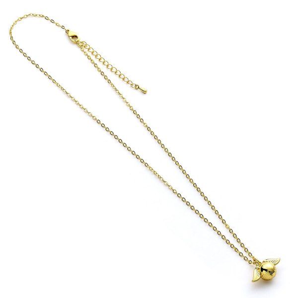 Harry Potter Gold Plated Cute Golden Snitch Necklace - Image 3