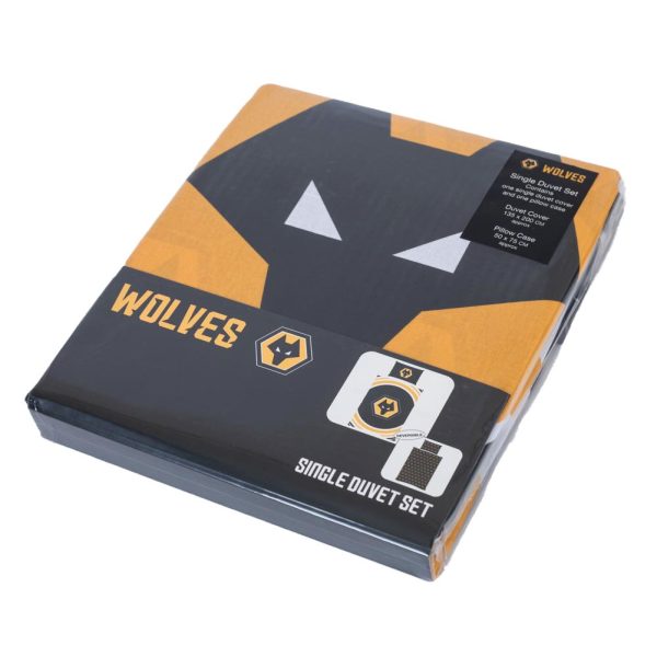 Wolverhampton Wanderers FC Pulse Single Duvet Set - Image 3