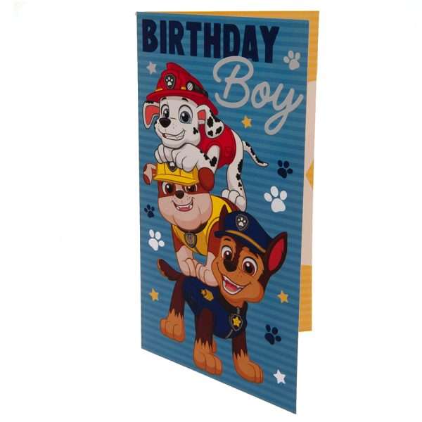 Paw Patrol Birthday Card Boy - Image 2