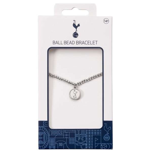 Tottenham Hotspur FC Silver Finish Bead Bracelet - Image 2