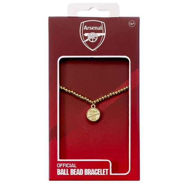 Arsenal FC Gold Finish Bead Bracelet - Image 2