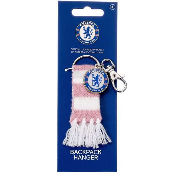Chelsea FC Pink Bar Scarf Bag Charm - Image 3