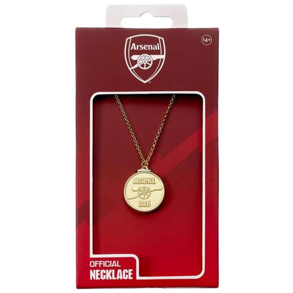 Arsenal FC Gold Finish Crest Necklace - Image 4