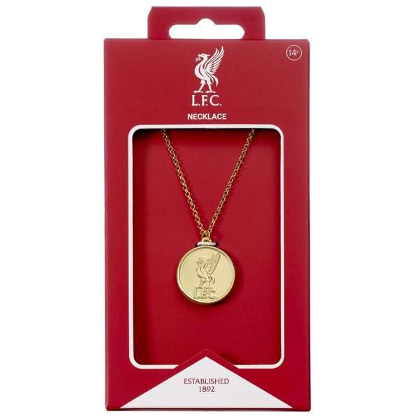 Liverpool FC Gold Finish Crest Necklace - Image 4