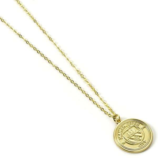 Manchester City FC Gold Finish Crest Necklace - Image 2