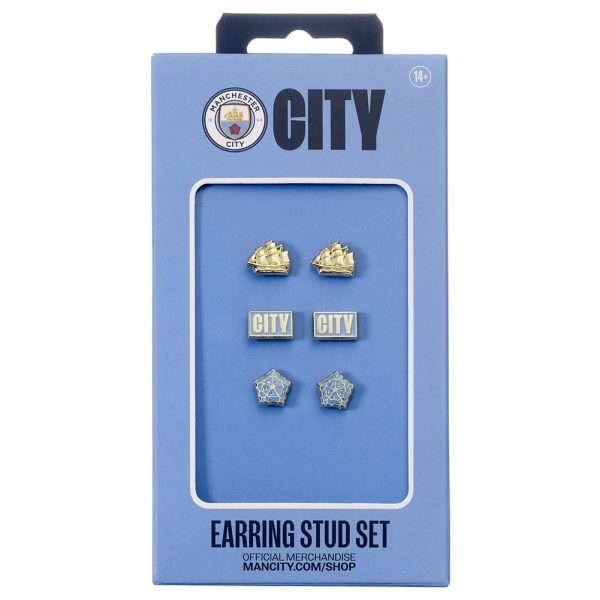 Manchester City FC Stud Earring Set - Image 4