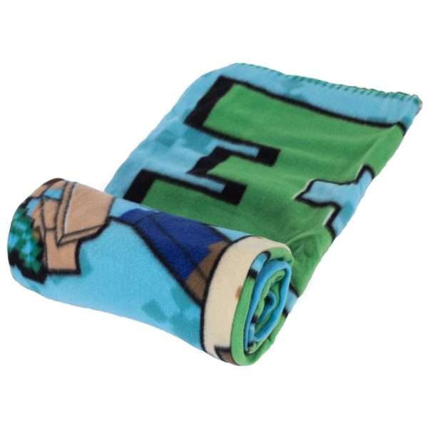 Minecraft Survival Mode Fleece Blanket - Image 3