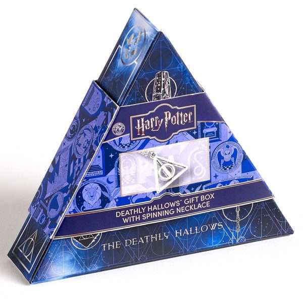 Harry Potter Spinning Deathly Hallows Necklace Gift Box - Image 4