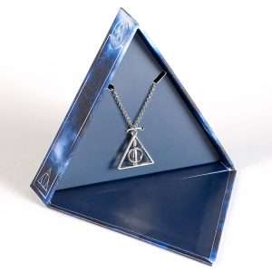 Harry Potter Spinning Deathly Hallows Necklace Gift Box