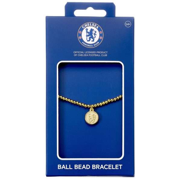 Chelsea FC Gold Finish Bead Bracelet - Image 2