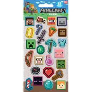 Minecraft Puffy Sticker Set