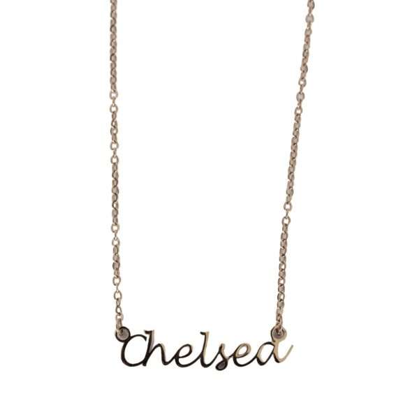 Chelsea FC Gold Plated Name Dropper Necklace - Image 2