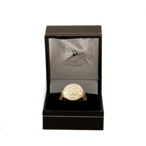 celtic fc 9ct gold crest ring large