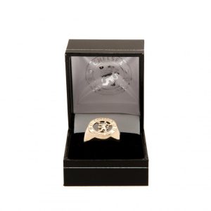 chelsea fc 9ct gold crest ring large