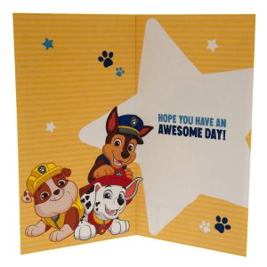 paw patrol birthday card boy