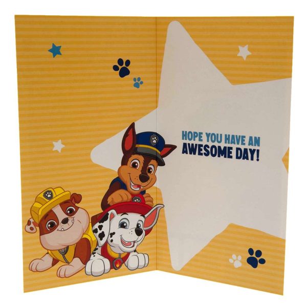 paw patrol birthday card boy