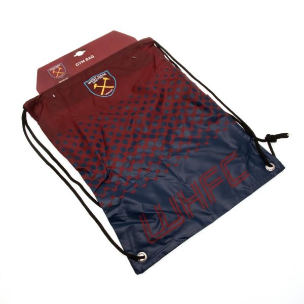 west ham united fc fade gym bag