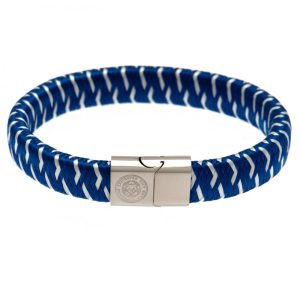 leicester city fc woven bracelet