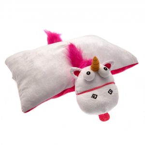 despicable me folding cushion fluffy unicorn