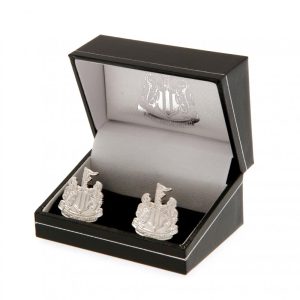 newcastle united fc silver plated formed cufflinks