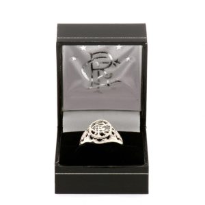 rangers fc sterling silver ring small